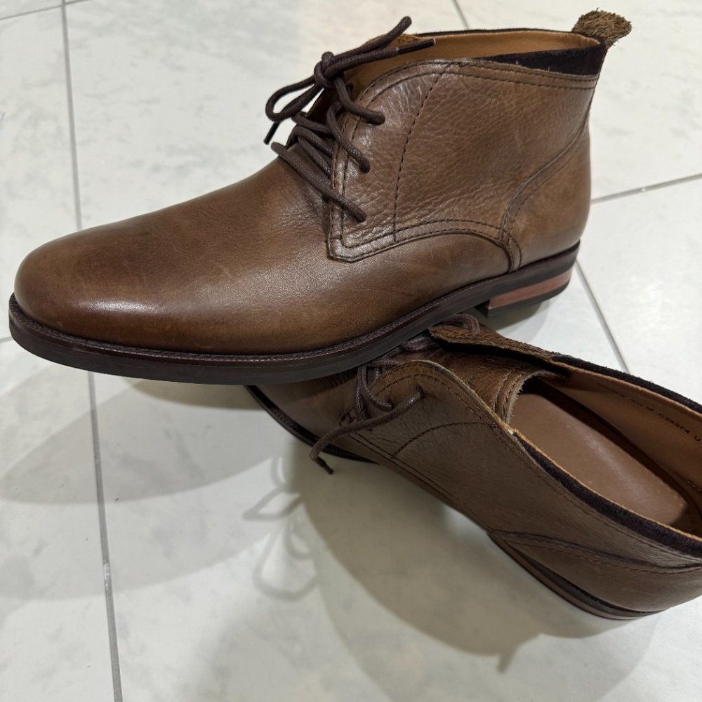 Cole Haan Ogden Stitch Chukka Boots Brown Leather Mens Size 9.5 M C24574